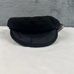 ATHENIAN-FQH Authentic Black Wool Greek Fisherman's Cap 6 7/8 Handmade in Greece